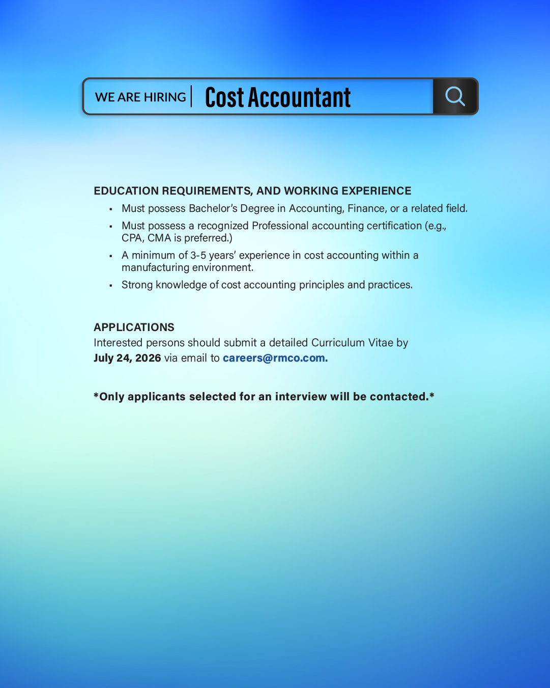 04 RMCOI VACANCY CostAccountant 1350X1080
